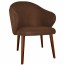 Ariel Arm Chair Walnut Wood Legs
