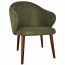 Ariel Arm Chair Walnut Wood Legs