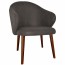 Ariel Arm Chair Walnut Wood Legs