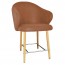 Ariel Counter Stool Oak Steel Legs 66cm