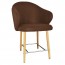 Ariel Counter Stool Oak Steel Legs 66cm