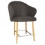 Ariel Counter Stool Oak Steel Legs 66cm