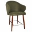 Ariel Counter Stool Walnut Steel Legs 66cm