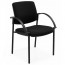 Asher Fabric Visitor Reception Chair with Arm Rests
