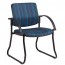 Asher Waiting Room Chair with Arms & Sled Legs