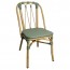 Bastille Outdoor Wicker Dining Chair Olive & White