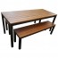 Beer Garden Outdoor Table and Bench Seat Set