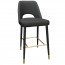 Bella Bar Stool Brass Legs