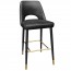 Bella Bar Stool Brass Legs