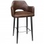 Bella Armchair Bar Stool Black Legs