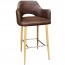 Bella Bar Stool Oak Legs