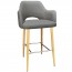 Bella Bar Stool Oak Legs