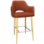 Bella Bar Stool Oak Legs