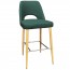 Bella Bar Stool Oak Steel Legs