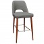 Bella Bar Stool Walnut Legs