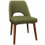 Bella Side Chair Walnut Wood Legs