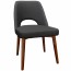 Bella Side Chair Walnut Wood Legs