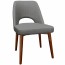 Bella Side Chair Walnut Wood Legs