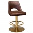 Bella Gaming Side Stool Brass Base