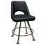 Bella Gaming Side Stool Silver Legs