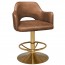 Bella Gaming Stool Brass Base
