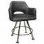 Bella Gaming Stool Silver Legs