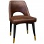 Bella Side Chair Brass Legs