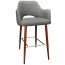 Bella Tub Bar Stool Walnut Legs