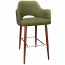 Bella Tub Bar Stool Walnut Legs