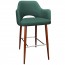 Bella Tub Bar Stool Walnut Legs