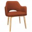 Bella Tub Chair Natural Wood Legs