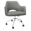 Bella Tub Office Chair Silver Castor Legs