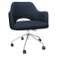 Bella Tub Office Chair Silver Castor Legs