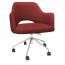 Bella Tub Office Chair Silver Castor Legs