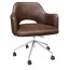 Bella Tub Office Chair Silver Castor Legs
