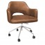 Bella Tub Office Chair Silver Castor Legs