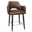 Bella Tub Counter Stool Black Legs