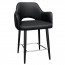 Bella Tub Counter Stool Black Legs