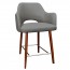 Bella Tub Counter Stool Walnut Legs