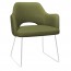 Bella Tub Office Chair Silver Sled Legs