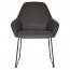 Bianca Waiting Room Chair Black Sled Base