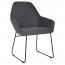 Bianca Waiting Room Chair Black Sled Base