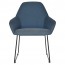 Bianca Waiting Room Chair Black Sled Base