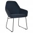 Bianca Waiting Room Chair Black Sled Base