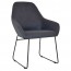 Bianca Waiting Room Chair Black Sled Base