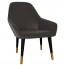 Bianca Dining Chair Black Brass