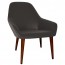 Bianca Dining Chair Walnut Steel Legs