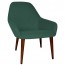 Bianca Dining Chair Walnut Steel Legs