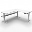 Boost Crank Manual Height Adjustable Corner Workstation With Cable Tray