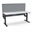 Boost Light Single Sided Desk Workstation With Screen BLI1PWS1275 NW/BL-1200